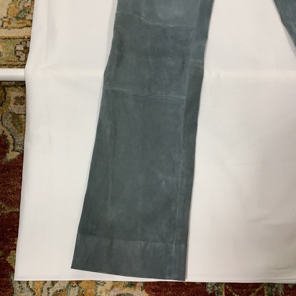 STOULS Paris light gray straight leg suede pants - Picture 4 of 6